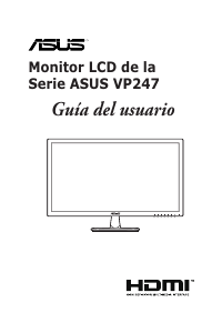 Manual de uso Asus VP247HAE Monitor de LCD