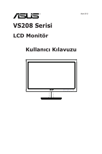 Kullanım kılavuzu Asus VS208DR LCD ekran