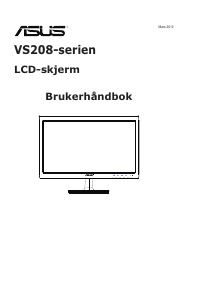 Bruksanvisning Asus VS208DR LCD-skjerm
