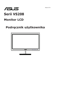 Instrukcja Asus VS208DR Monitor LCD