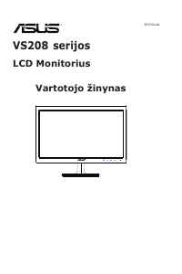 Vadovas Asus VS208DR Skystakristalis monitorius