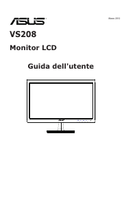 Manuale Asus VS208DR Monitor LCD