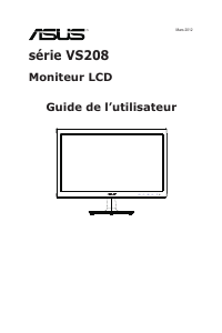 Mode d’emploi Asus VS208DR Moniteur LCD