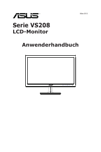 Bedienungsanleitung Asus VS208NR LCD monitor