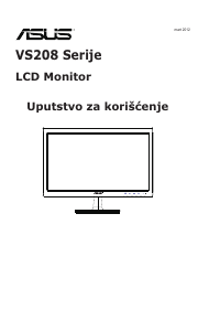 Priručnik Asus VS208NR LCD zaslon