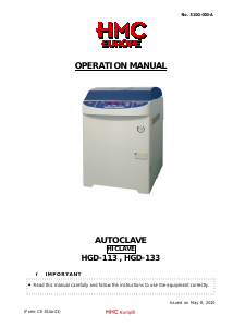 Handleiding HMC HGD-133 Autoclaaf