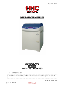 Manual HMC HGD-113 Autoclave