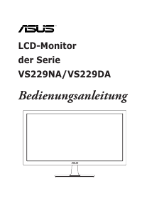 Bedienungsanleitung Asus VS229NA-W LCD monitor