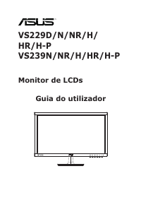 Manual Asus VS229NR Monitor LCD