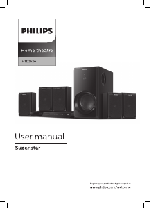 Manual Philips HTD2520 Home Theater System