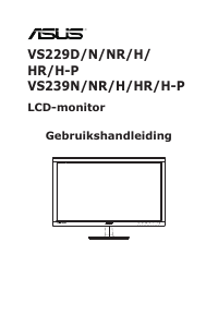 Handleiding Asus VS229NR LCD monitor