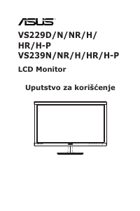 Priručnik Asus VS239HR LCD zaslon