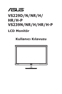 Kullanım kılavuzu Asus VS239HR LCD ekran