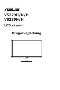 Brugsanvisning Asus VS239HR LCD-skærm