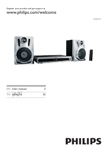 Manual Philips FWD14 Stereo-set