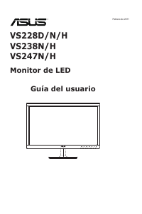Manual de uso Asus VS247HR Monitor de LCD
