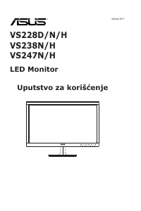 Priručnik Asus VS247HR LCD zaslon