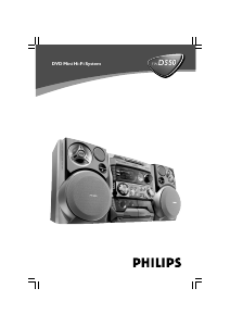 Manual de uso Philips FW-D550 Set de estéreo