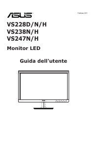 Manuale Asus VS247HR Monitor LCD