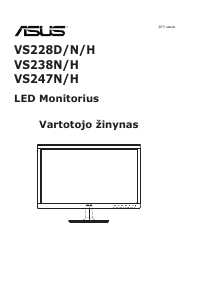 Vadovas Asus VS247HR Skystakristalis monitorius
