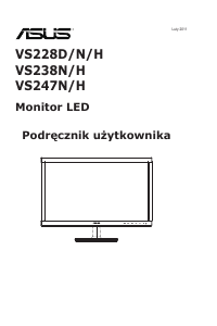 Instrukcja Asus VS247HR Monitor LCD