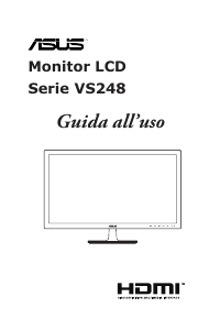 Manuale Asus VS248H-P Monitor LCD