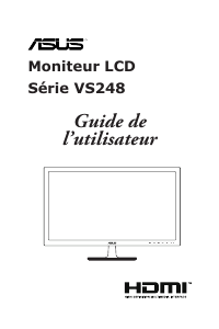 Mode d’emploi Asus VS248H-P Moniteur LCD