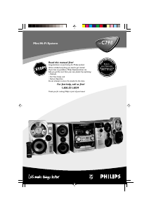 Manual Philips FW-C798 Stereo-set