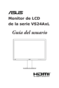 Manual de uso Asus VS24AHL Monitor de LCD