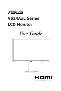 Handleiding Asus VS24AHL LCD monitor