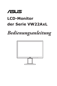 Bedienungsanleitung Asus VW22ATL LCD monitor