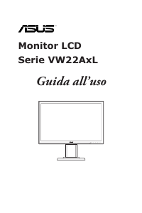 Manuale Asus VW22ATL Monitor LCD