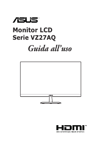 Manuale Asus VZ27AQ Monitor LCD