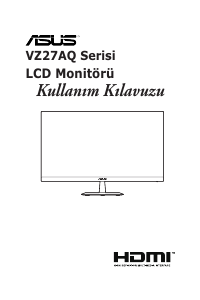 Kullanım kılavuzu Asus VZ27AQ LCD ekran