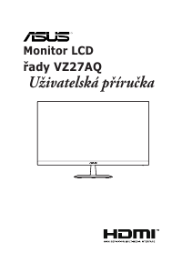 Manuál Asus VZ27AQ LCD monitor