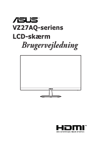 Brugsanvisning Asus VZ27AQ LCD-skærm