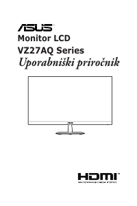 Priročnik Asus VZ27AQ LCD-zaslon