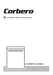 Manual de uso Corberó E-CLV6540X Lavavajillas