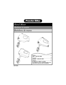 Handleiding Proctor Silex 62515RY Handmixer