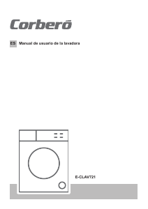 Manual Corberó E-CLAV721 Máquina de lavar roupa