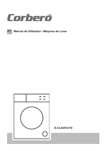 Manual Corberó E-CLAV81219 Máquina de lavar roupa