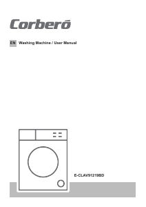 Handleiding Corberó E-CLAV91219BD Wasmachine