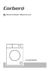 Manual Corberó E-CLAV91420TINV Máquina de lavar roupa