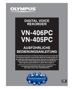 Bedienungsanleitung Olympus VN-405PC Diktiergerät