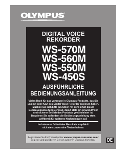 Bedienungsanleitung Olympus WS-450S Diktiergerät