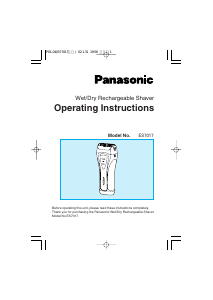 Manuál Panasonic ES7017 Holicí strojek