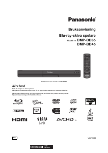 Bruksanvisning Panasonic DMP-BD45 Blu-ray spelare