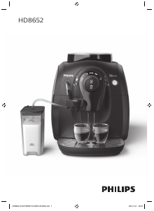 Manuale Philips HD8652 Macchina per espresso