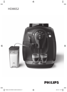 Manual de uso Philips HD8652 Máquina de café espresso