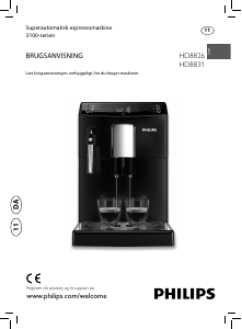 Brugsanvisning Philips HD8831 Espressomaskine